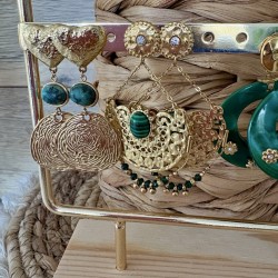 BOUCLES/VERT & DORÉ