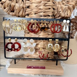 BOUCLES thème BORDEAUX&DORÉ