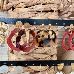 BOUCLES thème BORDEAUX&DORÉ