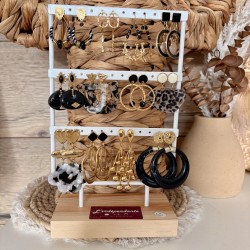 BOUCLES NOIRES& DORÉES