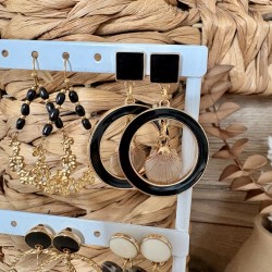 BOUCLES NOIRES& DORÉES