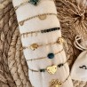 BRACELETS THEME VERT&DORÉ