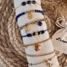 BRACELETS/  BLEU & DORÉ
