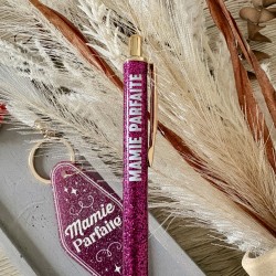 DUO STYLO+PORTE CLÉ PAILLETTES