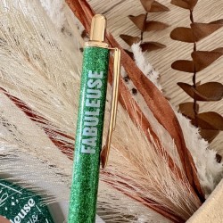 DUO STYLO+PORTE CLÉ PAILLETTES