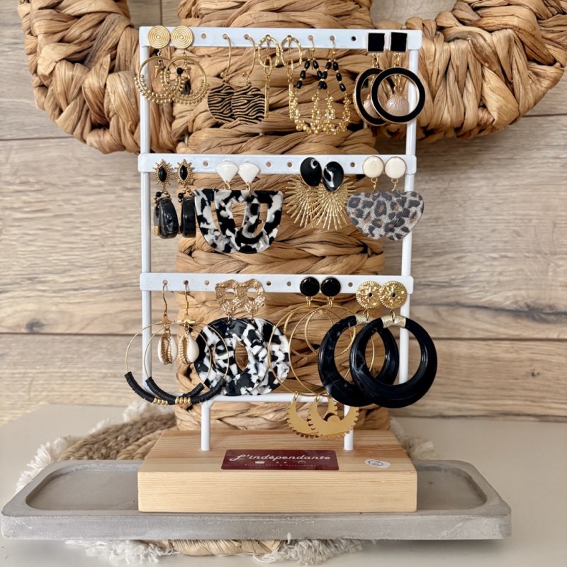 BOUCLES NOIRES& DORÉES