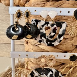 BOUCLES NOIRES& DORÉES