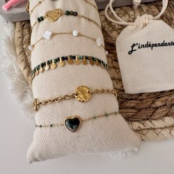 BRACELETS THEME VERT&DORÉ