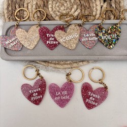 PORTES CLÉS PAILLETTES