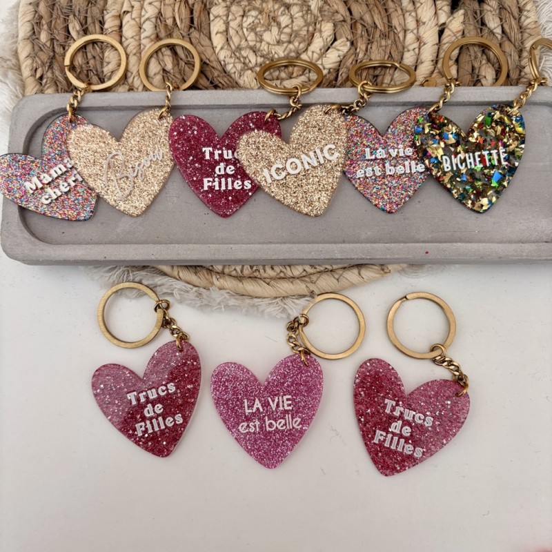 PORTES CLÉS PAILLETTES