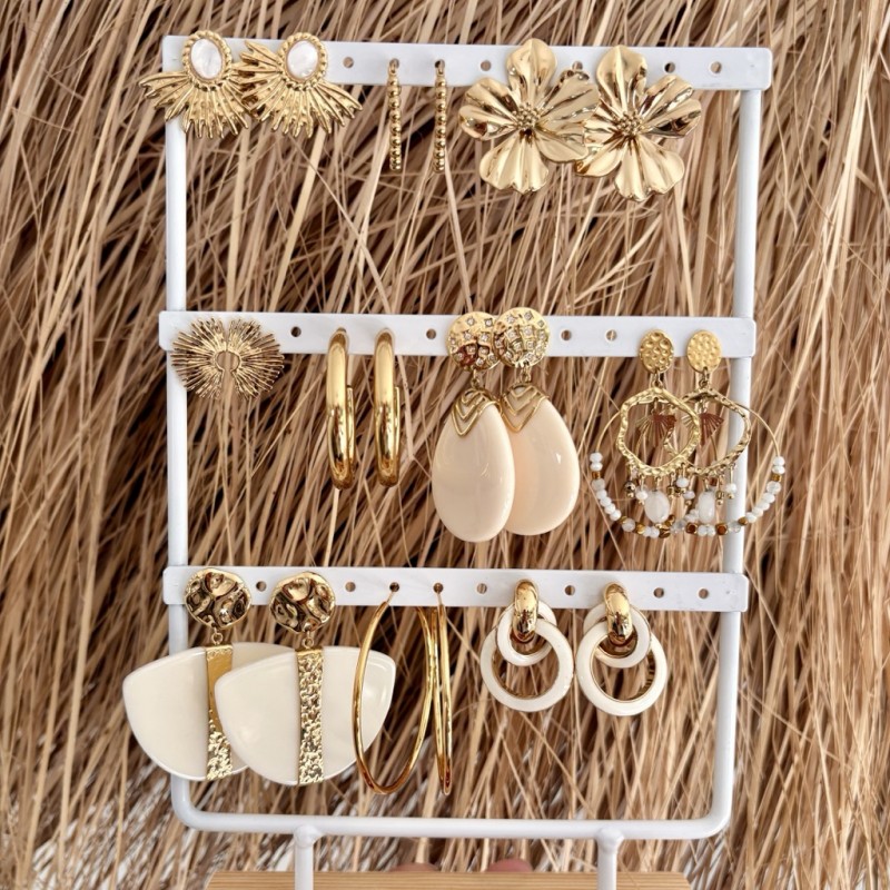 BOUCLES DORÉES&BLANCHES