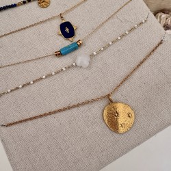 COLLIERS THEME BLEU &DORÉ