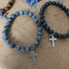 BRACELETS ELASTIQUES/CROIX