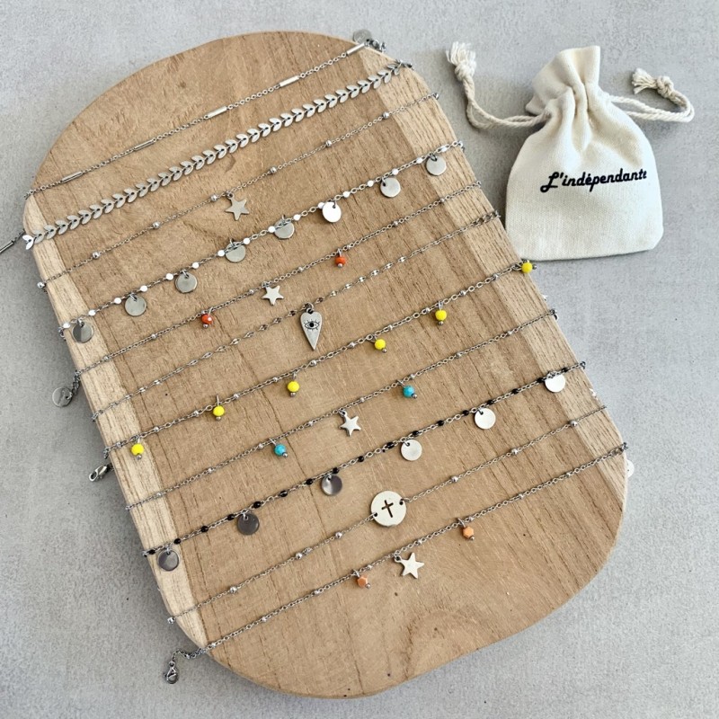 BRACELET CHEVILLE/ ARGENTÉ