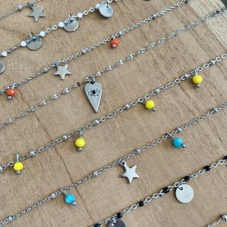 BRACELET CHEVILLE/ ARGENTÉ
