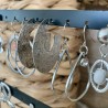 BOUCLES D'OREILLES/ARGENTÉ