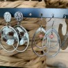 BOUCLES D'OREILLES/ARGENTÉ