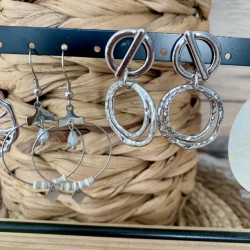 BOUCLES D'OREILLES/ARGENTÉ
