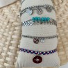 BRACELETS DOUBLE RANGS / ARGENTÉ