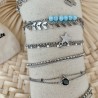 BRACELETS DOUBLE RANGS / ARGENTÉ