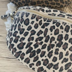 BANANE LEOPARD CUIR