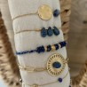 BRACELETS/  BLEU & DORÉ