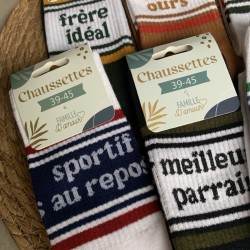 CHAUSSETTES HOMME A MESSAGE