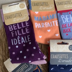 CHAUSSETTES A MESSAGE "SPECIAL FAMILLE"