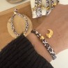 BRACELETS CORDON LEOPARD