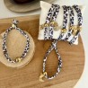 BRACELETS CORDON LEOPARD