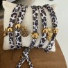 BRACELETS CORDON LEOPARD