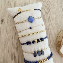 BRACELETS/  BLEU & DORÉ