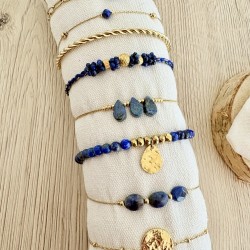BRACELETS/  BLEU & DORÉ