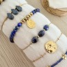 BRACELETS/  BLEU & DORÉ