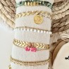 BRACELETS DOUBLE RANGS/DORÉ