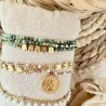 BRACELETS DOUBLE RANGS/DORÉ