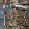 BOUCLES / VERT & DORÉ