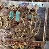 BOUCLES / VERT & DORÉ