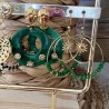 BOUCLES / VERT & DORÉ