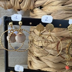 BOUCLES DORÉES A CHOISIR