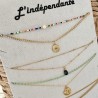 COLLIER DOUBLE RANG A CHOSIR