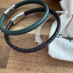 BRACELETS TRÉSSÉS CUIR