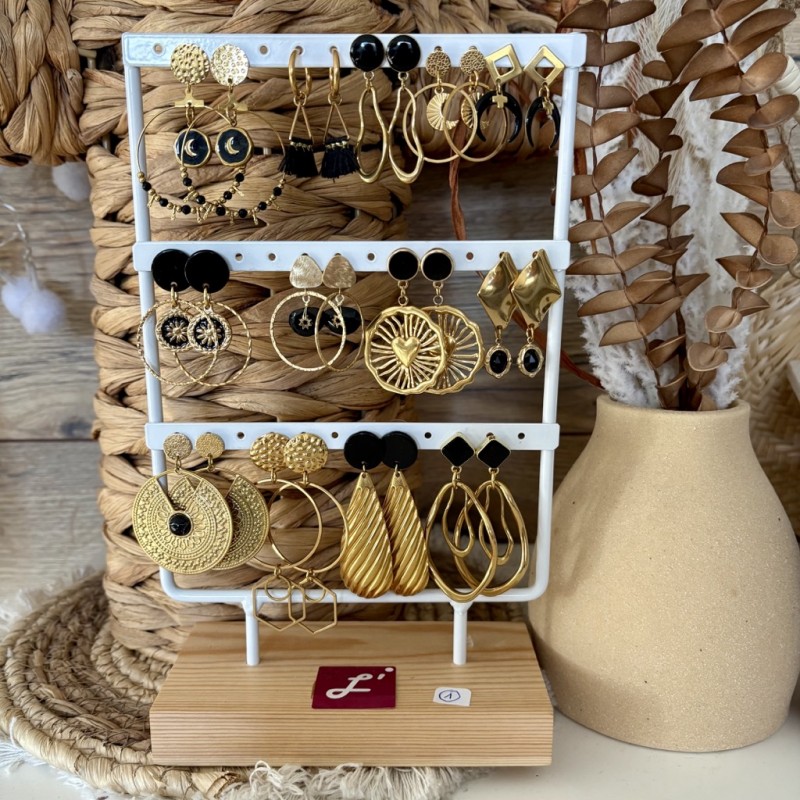 BOUCLES thème noir&doré