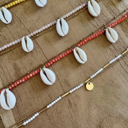 BRACELETS CHEVILLES DOUBLE RANGS