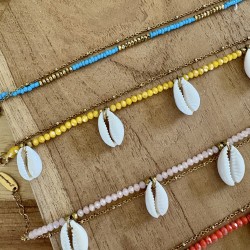 BRACELETS CHEVILLES DOUBLE RANGS