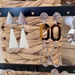 BOUCLES/ ARGENTÉ A CHOISIR