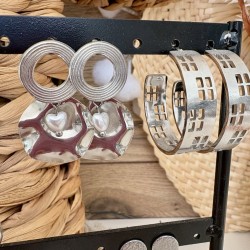 BOUCLES/ ARGENTÉ A CHOISIR