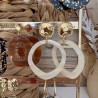 BOUCLES RESINE & DORÉ À CHOISIR