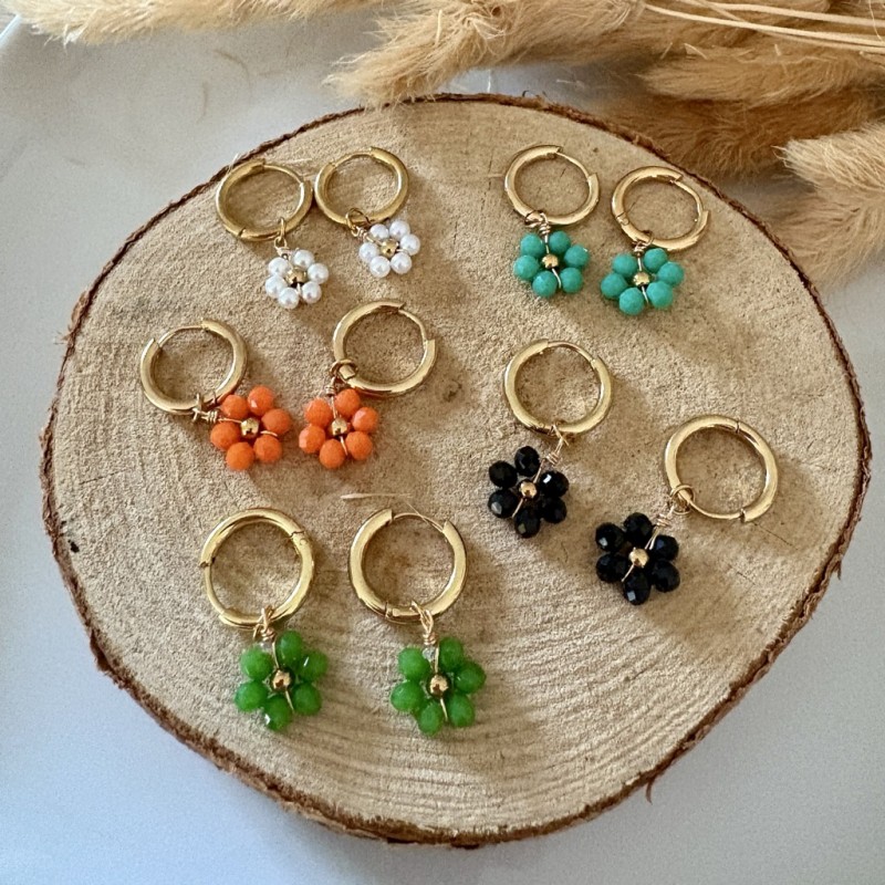 MINI CREOLES FLOWERS