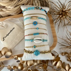 BRACELETS TURQUOISE&DORÉ